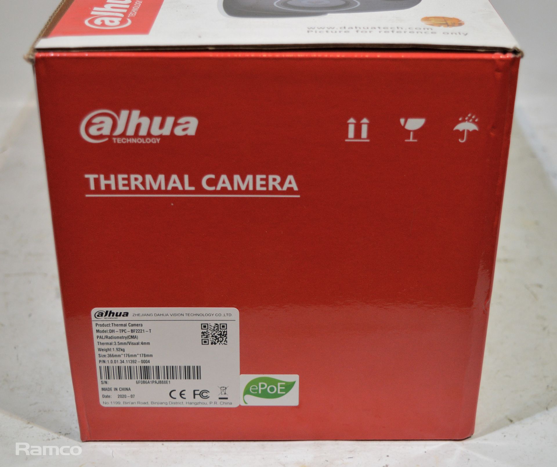 Dahua Temperature Measurement Thermal Network Bullet camera - model TPC-BF2221-T - Image 2 of 3