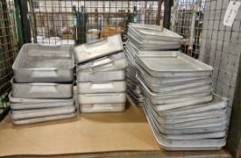Assorted baking trays - approx 100