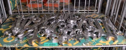 45x Open Ended Spanners - various sizes as per pictures