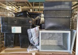 Various sized small water tanks - plastic / metal