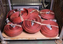 7x Various lengths and sizes of layflat hose
