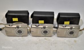 3x Canon IXUS 960IS Digital Cameras with Case