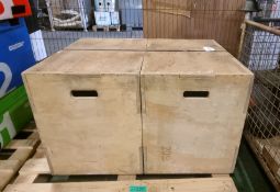 2x Wolverson 20 inch plyometric boxes