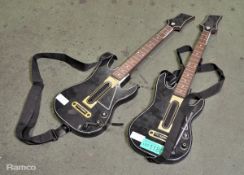 2x Wireless Guitar Hero Guitars - no USB dongle