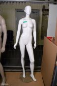 Display Mannequin - female full body - white gloss