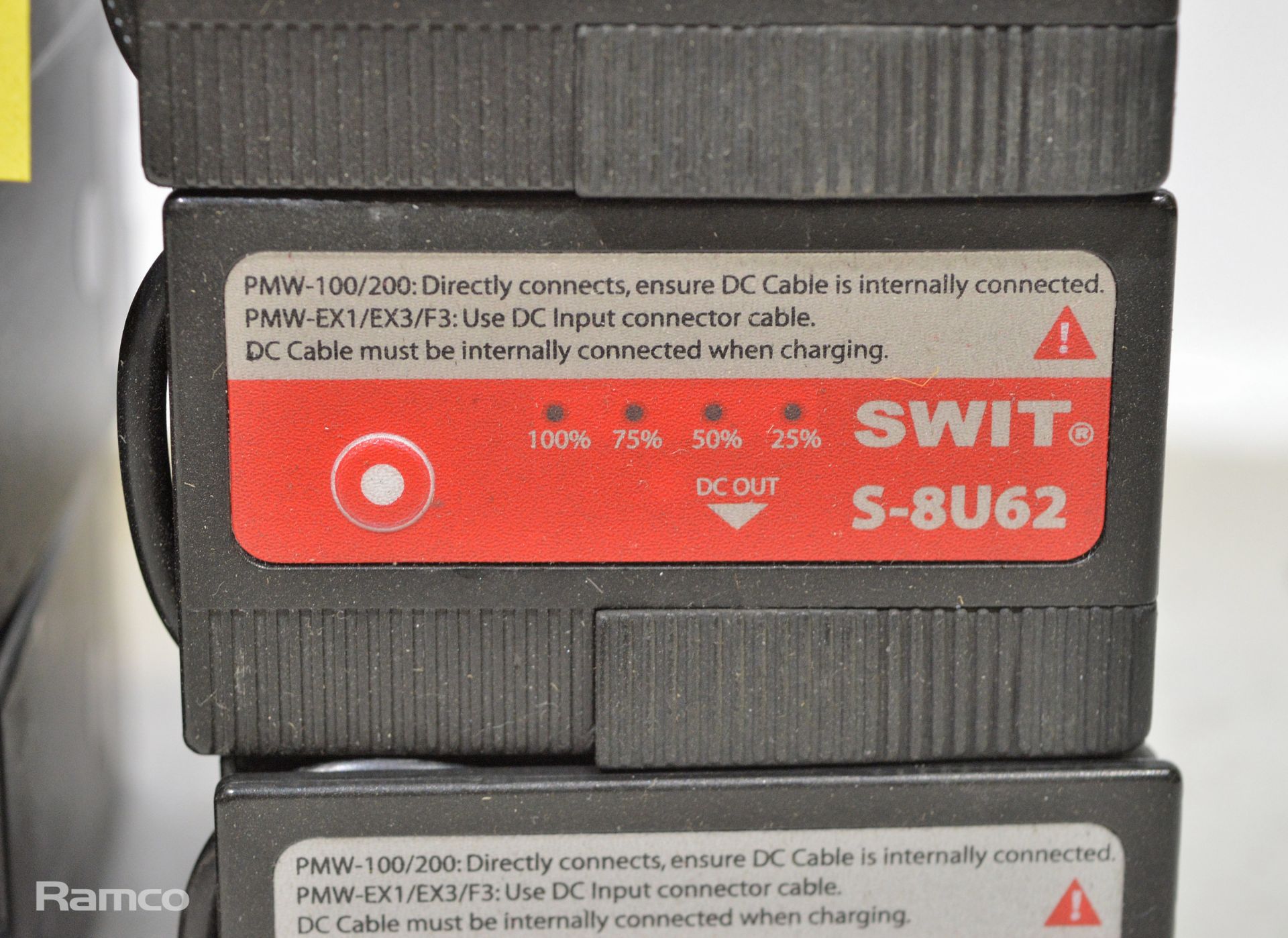 6x SWIT S-8U62 Battery packs - 14.4V 4.4Ah - Image 2 of 3