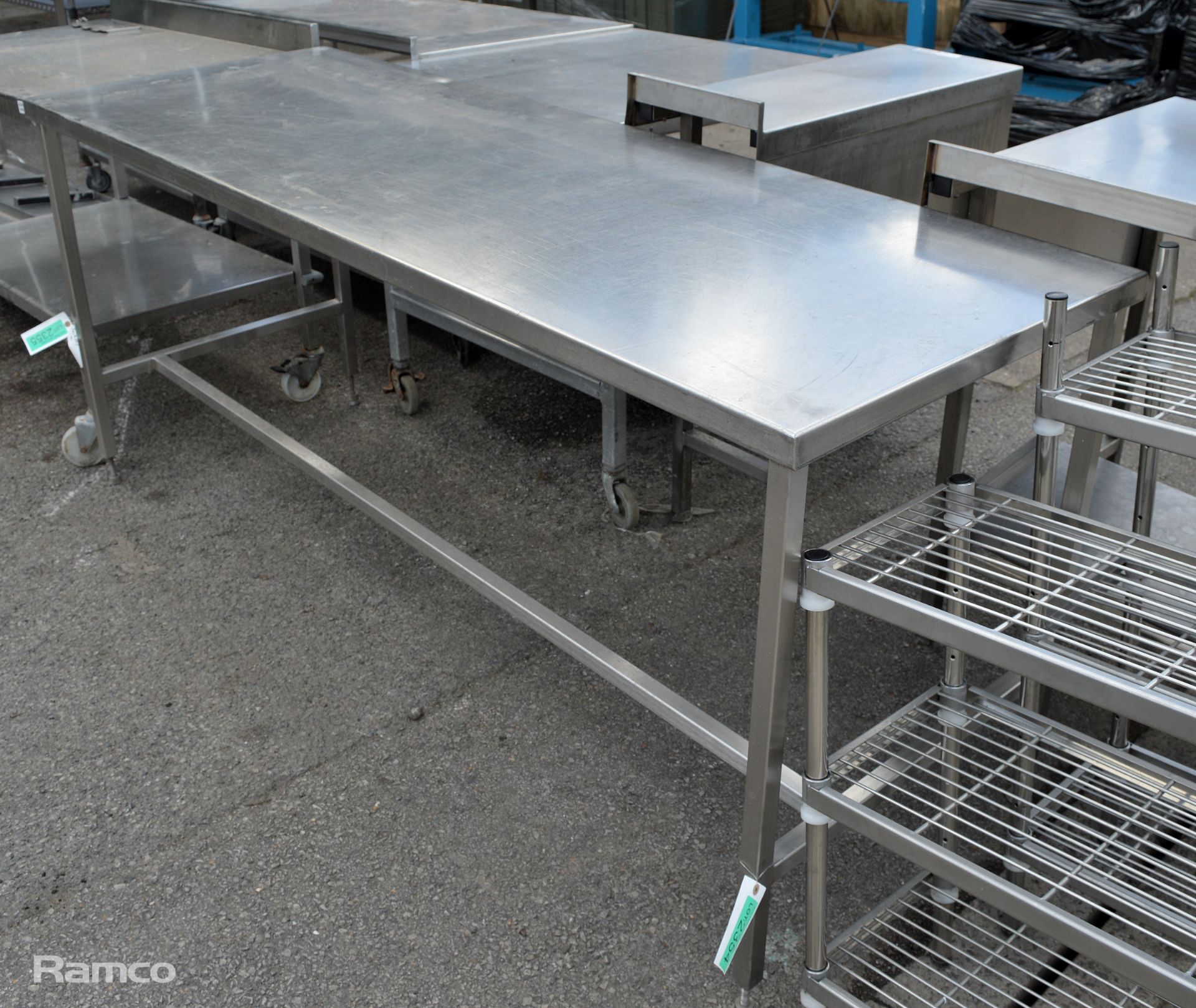 Stainless steel counter/worktop 200 x 70 x 85 - Image 2 of 3