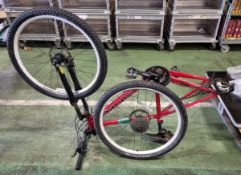 Commencal NEC Ultra tubing 27 speed hardtail mountain bike - incomplete - missing quick release bar