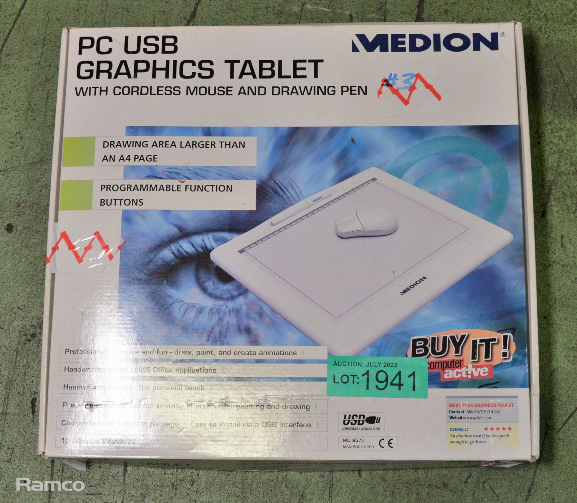 Medion computer USB graphics tablet