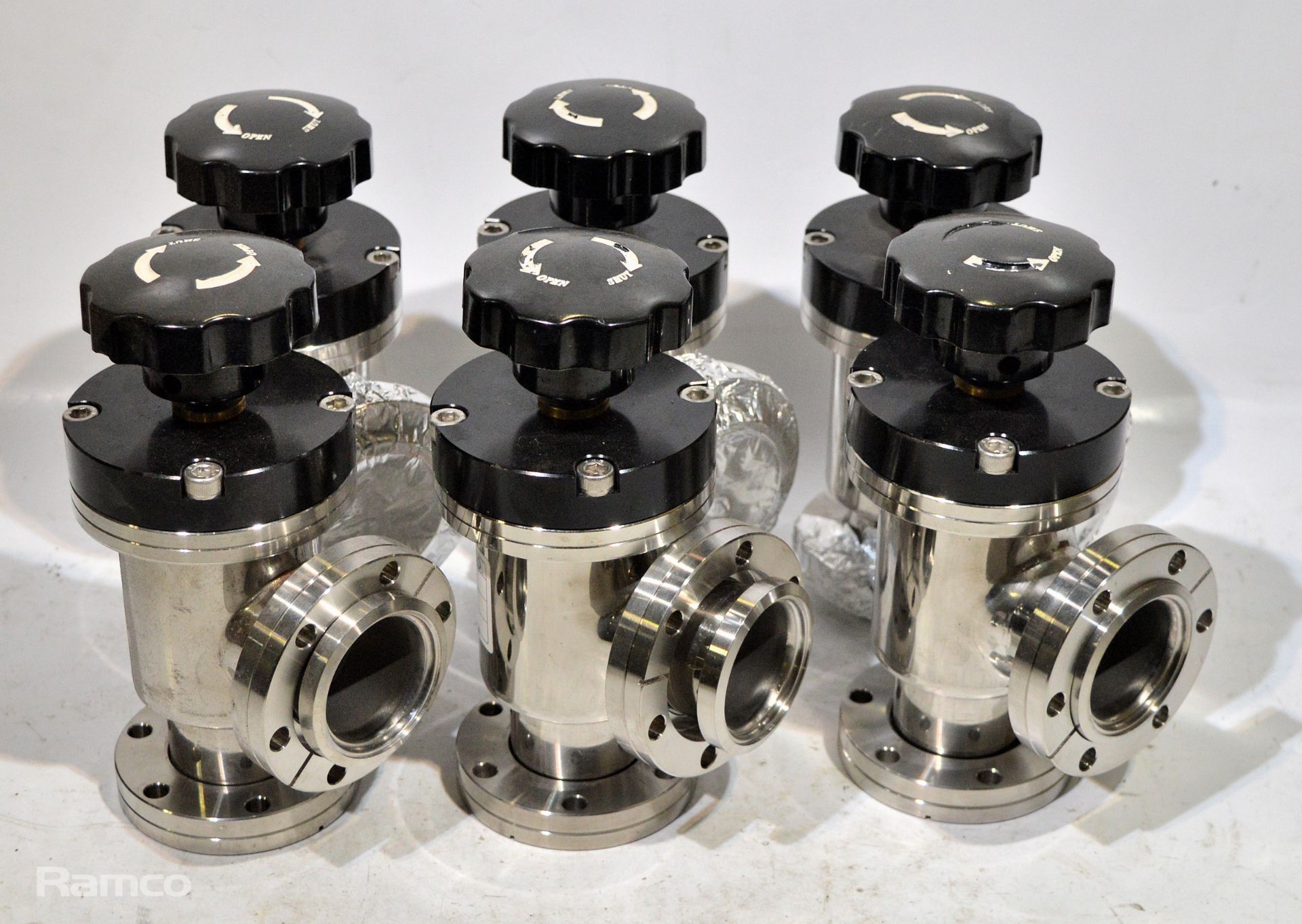 6x Scanwell Conflat Bellows Vacuum Valves