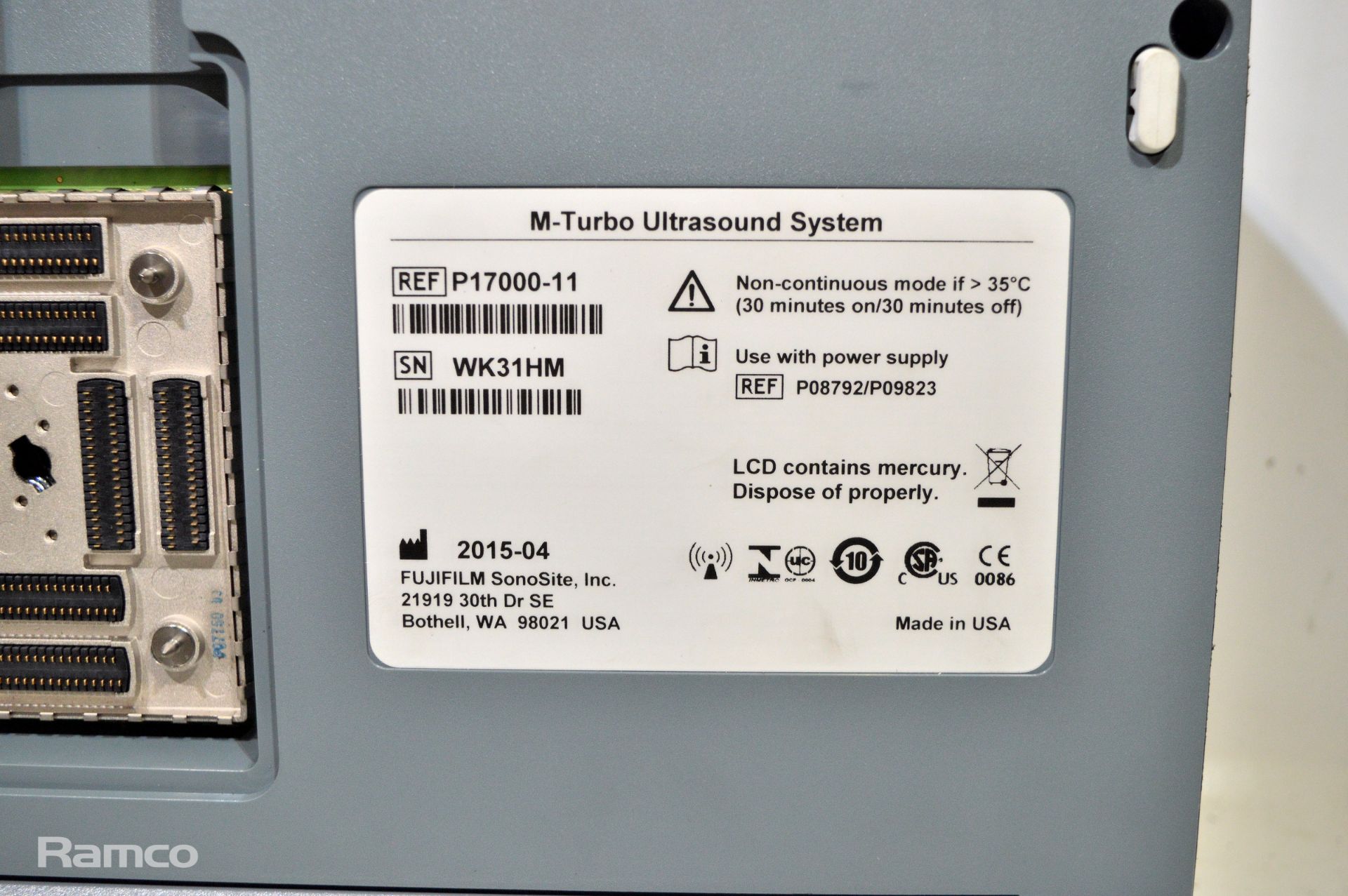 Sonosite fujifilm HQ Acm SG PMI ultrasonic unit - Image 6 of 14