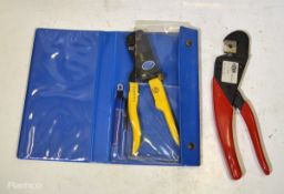 1x Stocko crimping tool, 1x Erma crimping tool