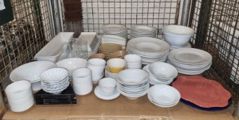 Various tableware, plates, saucers & bowls