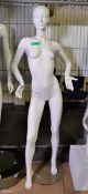 Display Mannequin - female full body - white gloss