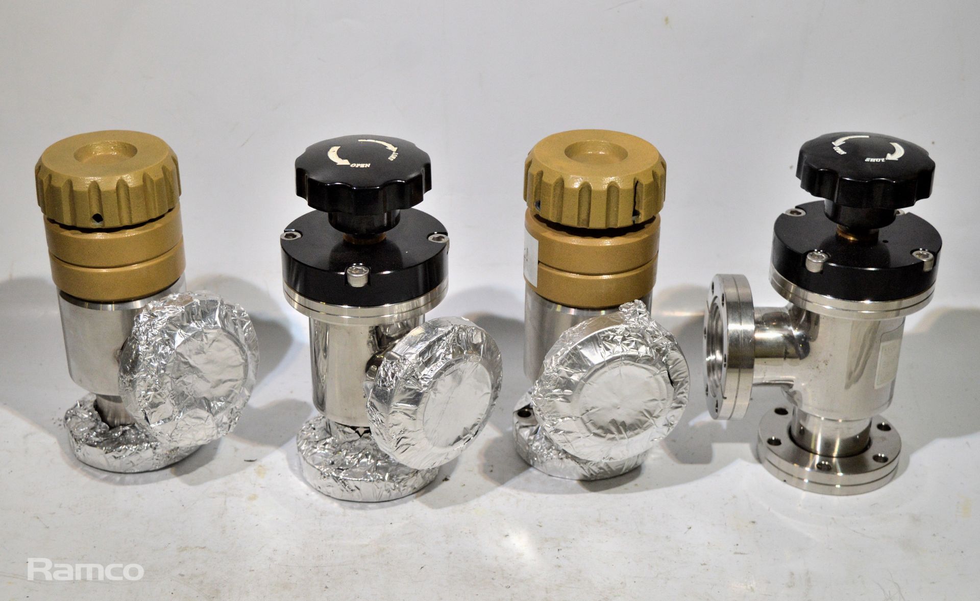 4x Scanwell Conflat Bellows Vacuum Valves