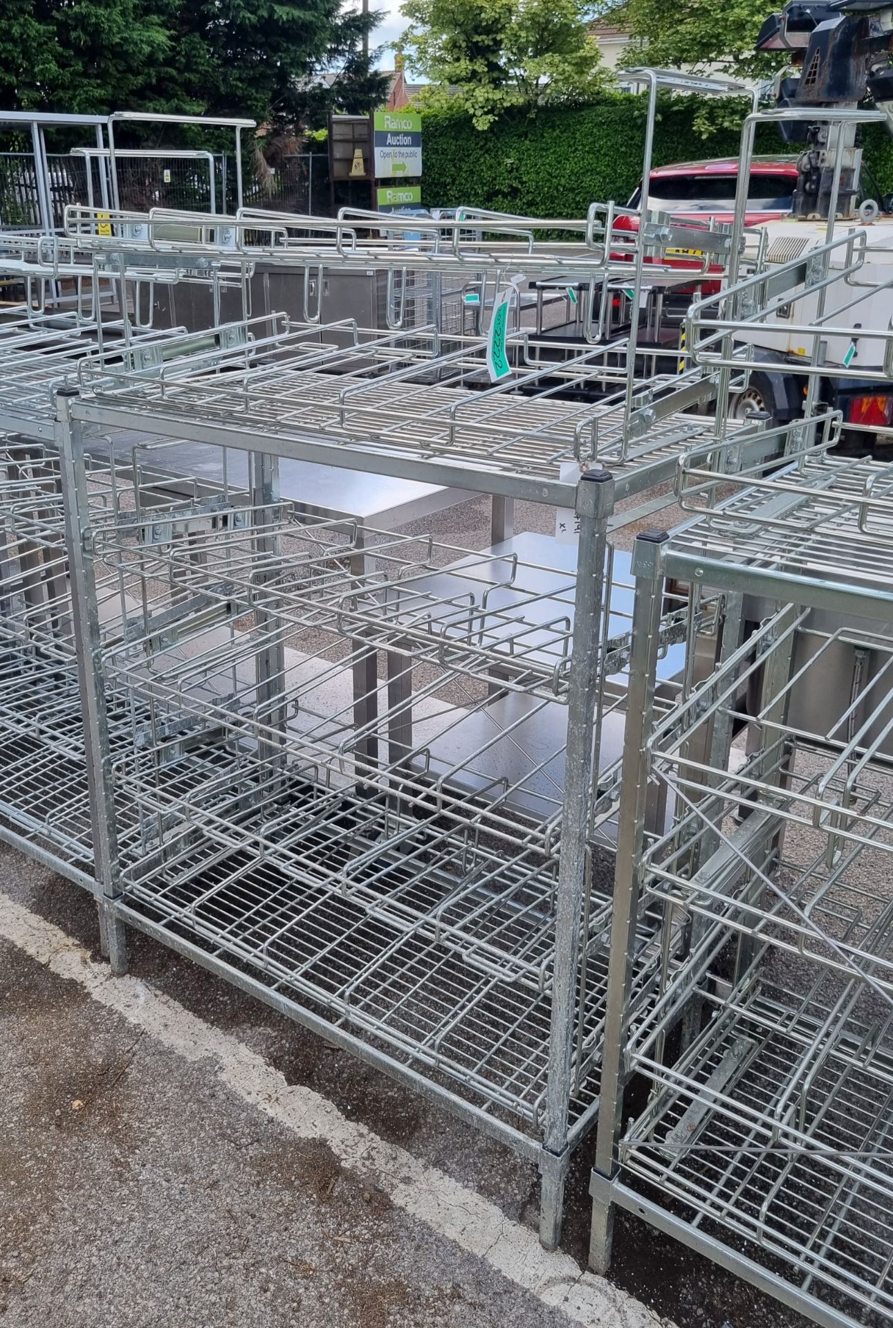 6 tier wire racking - L110 x D55 x H160cm - Image 3 of 3