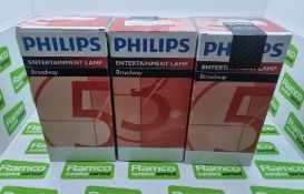 3x Philips Broadway entertainment lamps MSD1200