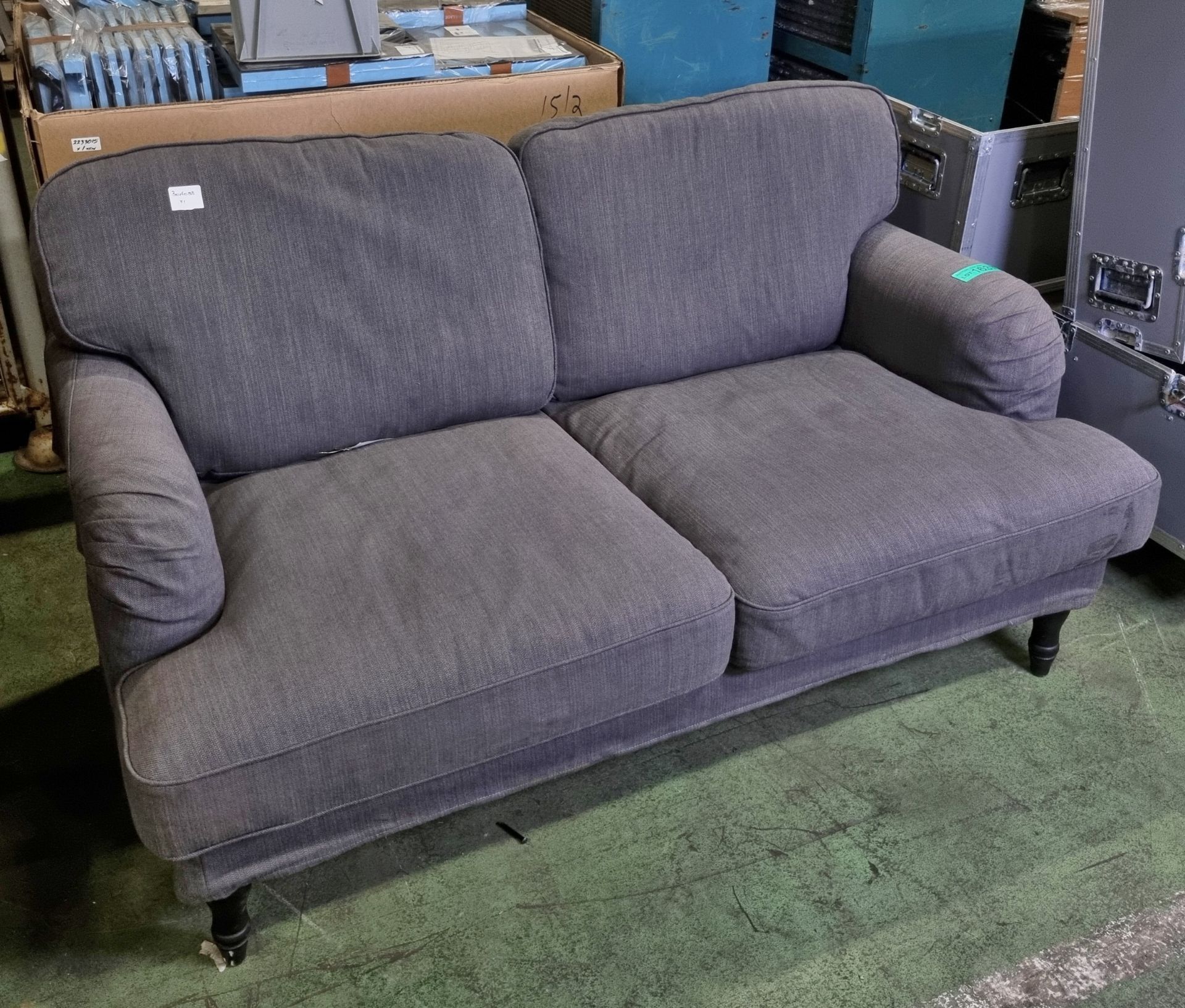 2 Seater Sofa - Grey - L1540 x W900 x H920mm - Image 2 of 3