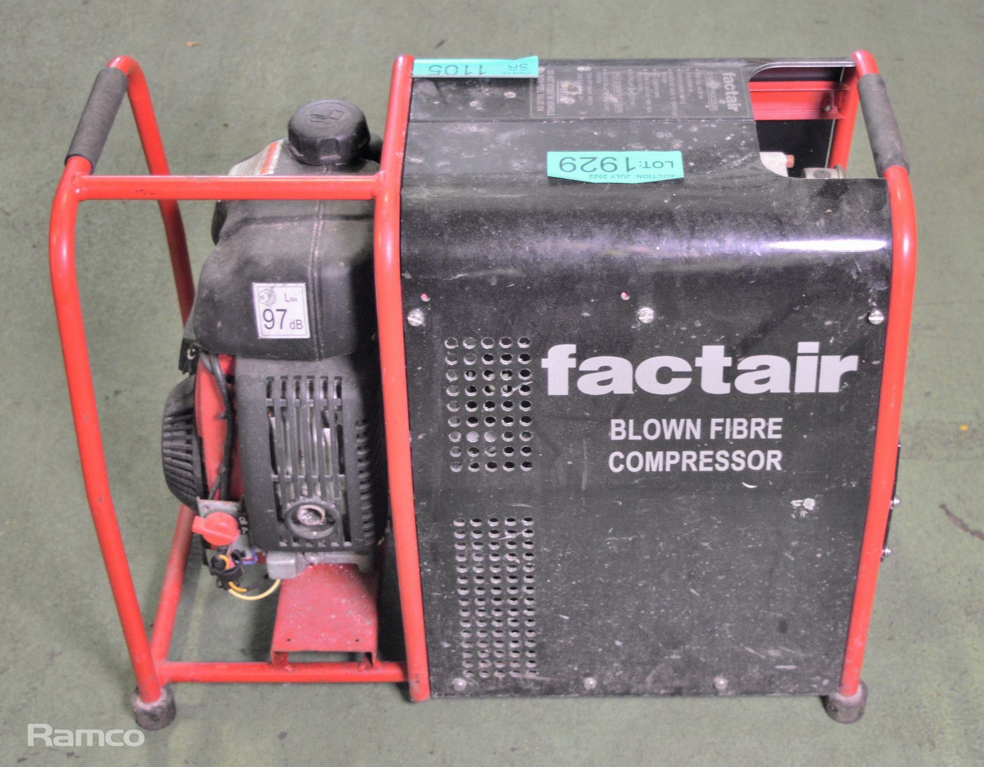 Factair blown fibre compressor with Honda GXH 50 engine - Image 3 of 7