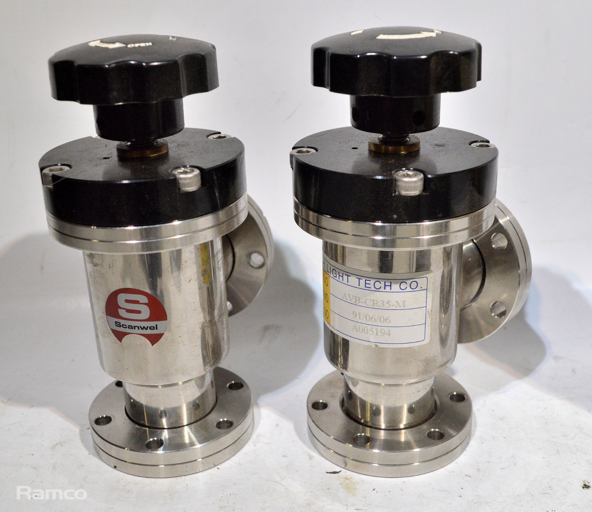 6x Scanwell Conflat Bellows Vacuum Valves - Image 2 of 6