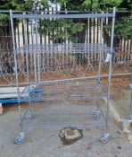 Stainless Steel 4 tier wire racking - L120 X W60 x H177cm