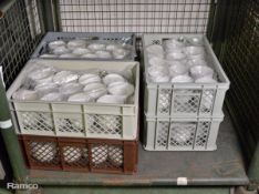 Small ceramic bowls - 12cm diameter - approx 50 per box - 6 boxes