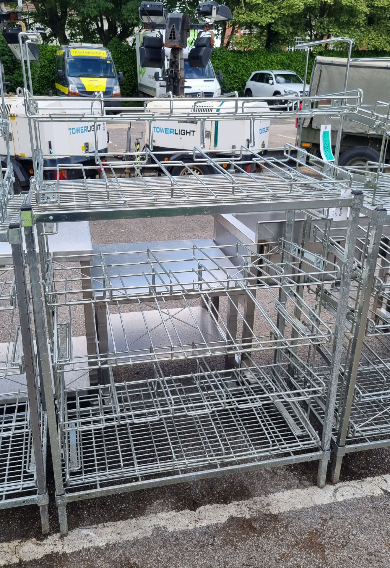 6 tier wire racking - L110 x D55 x H160cm