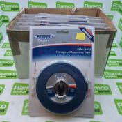 10x Draper Expert 20 m fibreglass measuring tapes