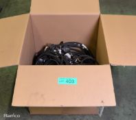 14x PRG Female Socapex Spider Fan-In to 15A Plug Cables 1M