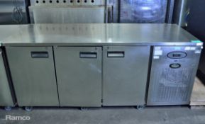 Foster Pro1/3H-A 3 door under counter fridge - 230V - 50Hz