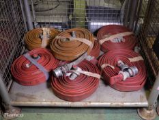 7x Various lengths and sizes of layflat hose