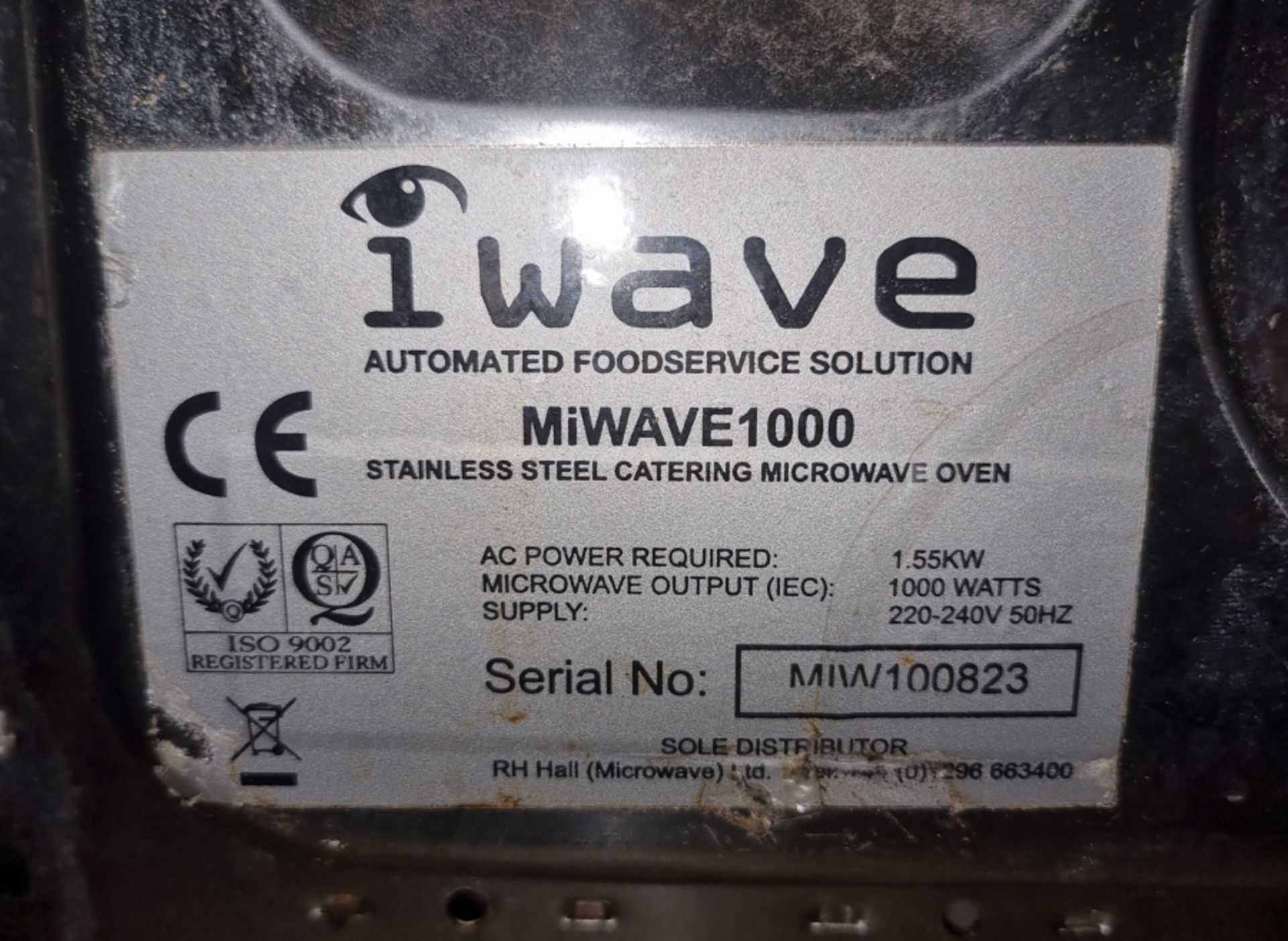 Iwave Maestrowave microwave - MiWave 1000 - 1.55kW - 1000 Watts - Image 4 of 4