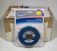 10x Draper Expert 20 m fibreglass measuring tapes