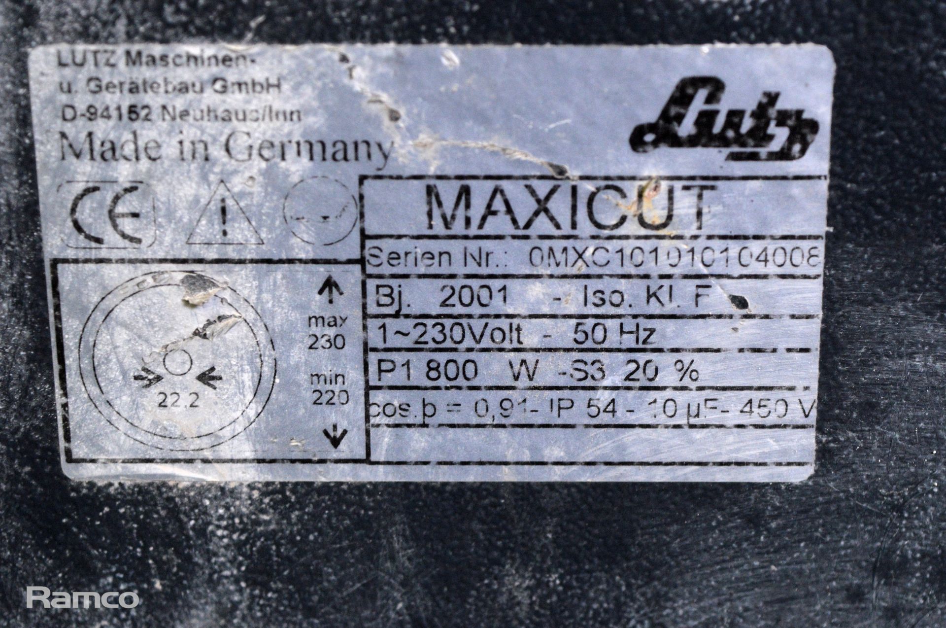 LUTZ Maxicut electric tile saw 230v - Image 4 of 4