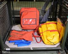 Assorted equipment bags