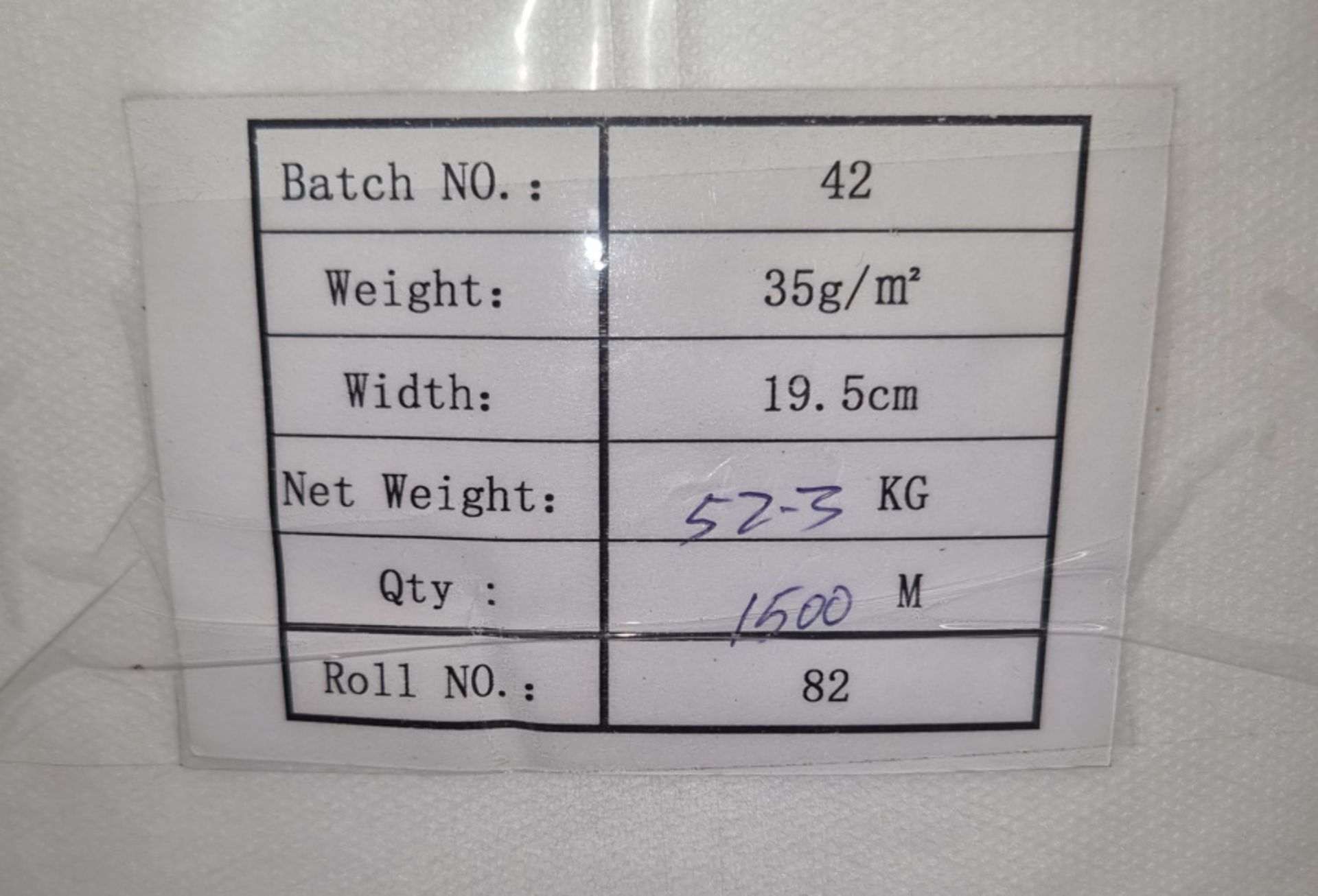 40x Rolls of 35G/m2 Spunbond Polypropylene - W19.5cm x L1500m - Image 3 of 3