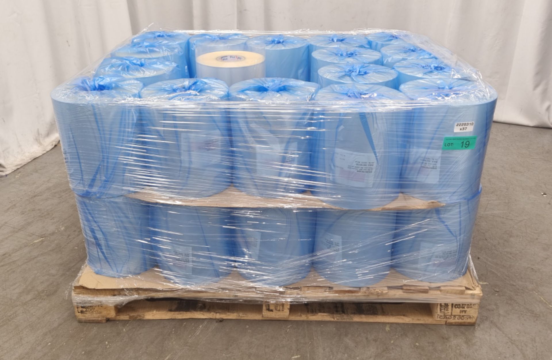 37x Rolls of 40 micron clear OPP - W270mm x 900m