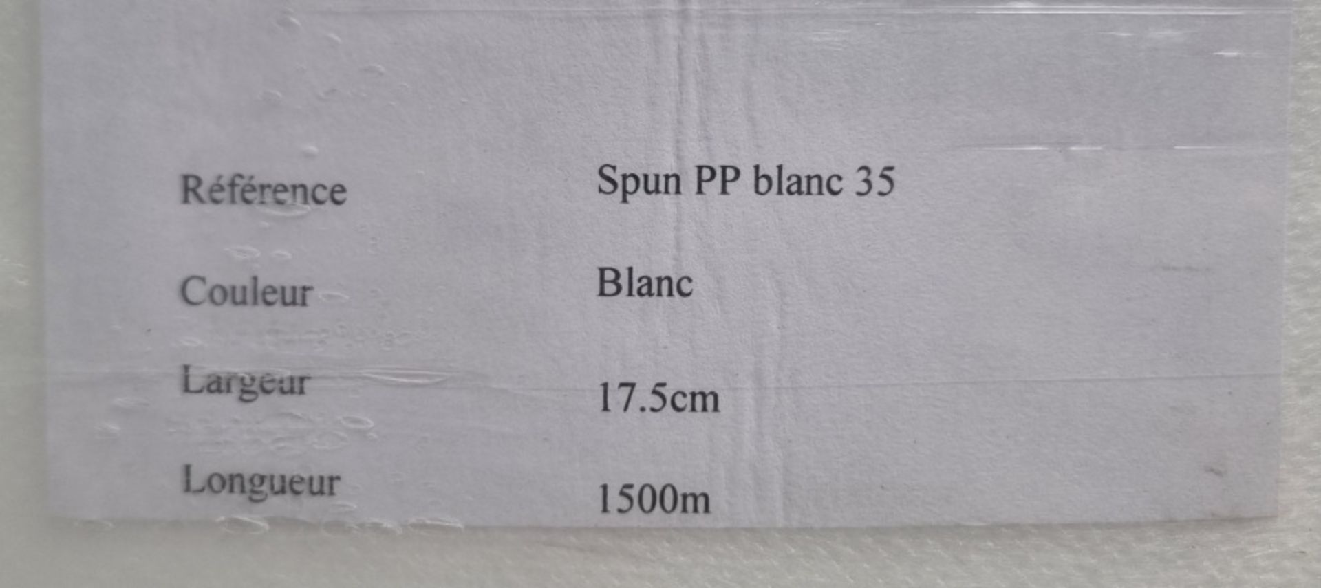 44x Rolls of 35G/m2 Spunbond Polypropylene W17.5cm x L1500m - Image 3 of 3