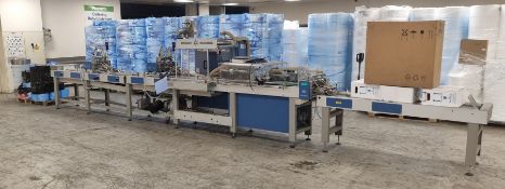 Pfankuch Maschinen VP4506 Wrapping Machine with 2x Pfankuch VS-2002 Feed box control panels & more