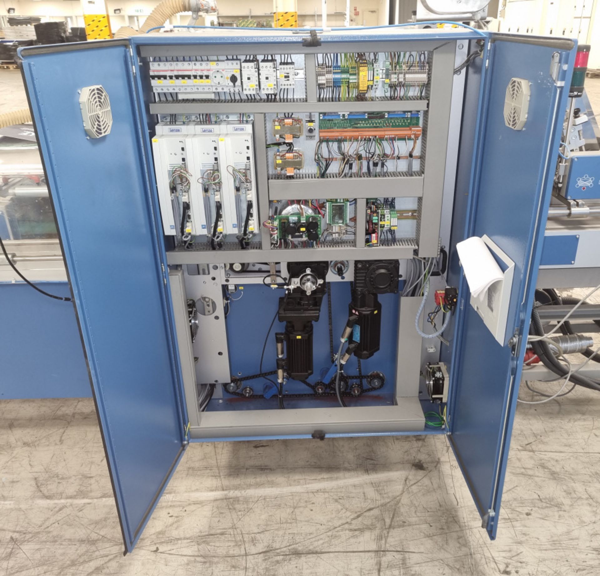 Pfankuch Maschinen VP4506 Wrapping Machine with 2x Pfankuch VS-2002 Feed box control panels & more - Image 14 of 37