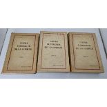 Cours Supérieure De La Guerre Tomes 1 - 3 by Major B.E.M R. Dinjeart - Published 1948 - Ex Library