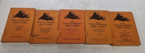 Heigl's Taschenbuch Der Tanks Tiels 1-3 by J.F Lehmanns Verlag Published Munchen 1935 - 1938 Ex-Libr