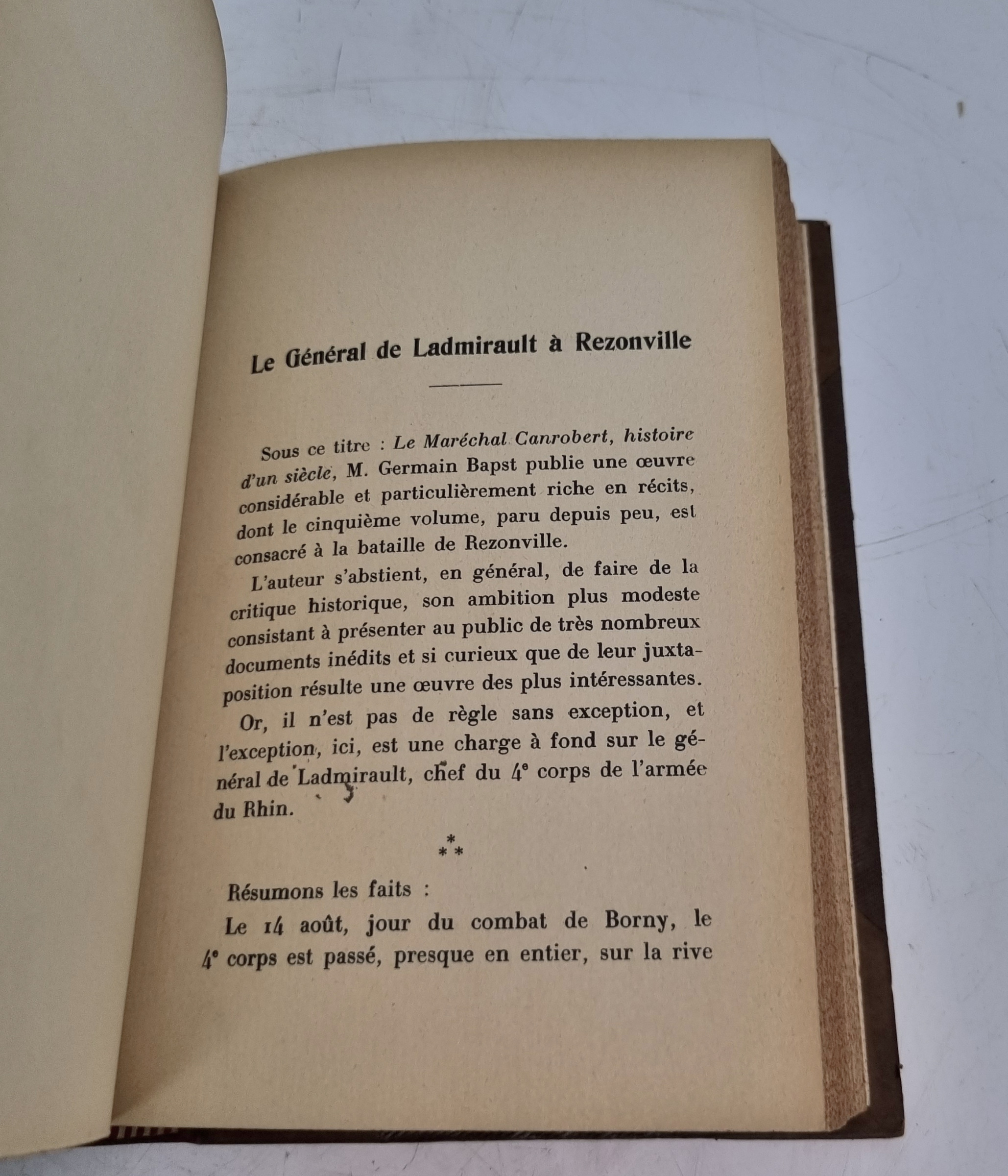 Questions de Critique Militaire et D'actualite by General H Bonnal - Paris 1914, Questions De Critiq - Image 4 of 12