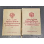 Achtzehn Monate mit Rufzlands heeren in der Mandschurei volumes 1 & 2 by Freiherr v Tettau - Berlin