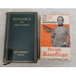 Bismarck by Emil Ludwig -Published Berlin 1926, Manfred Freiherr von Richthofen Der Rote Kampfflieg