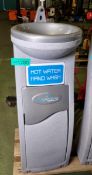 Hygienius hot water hand wash freestanding basin