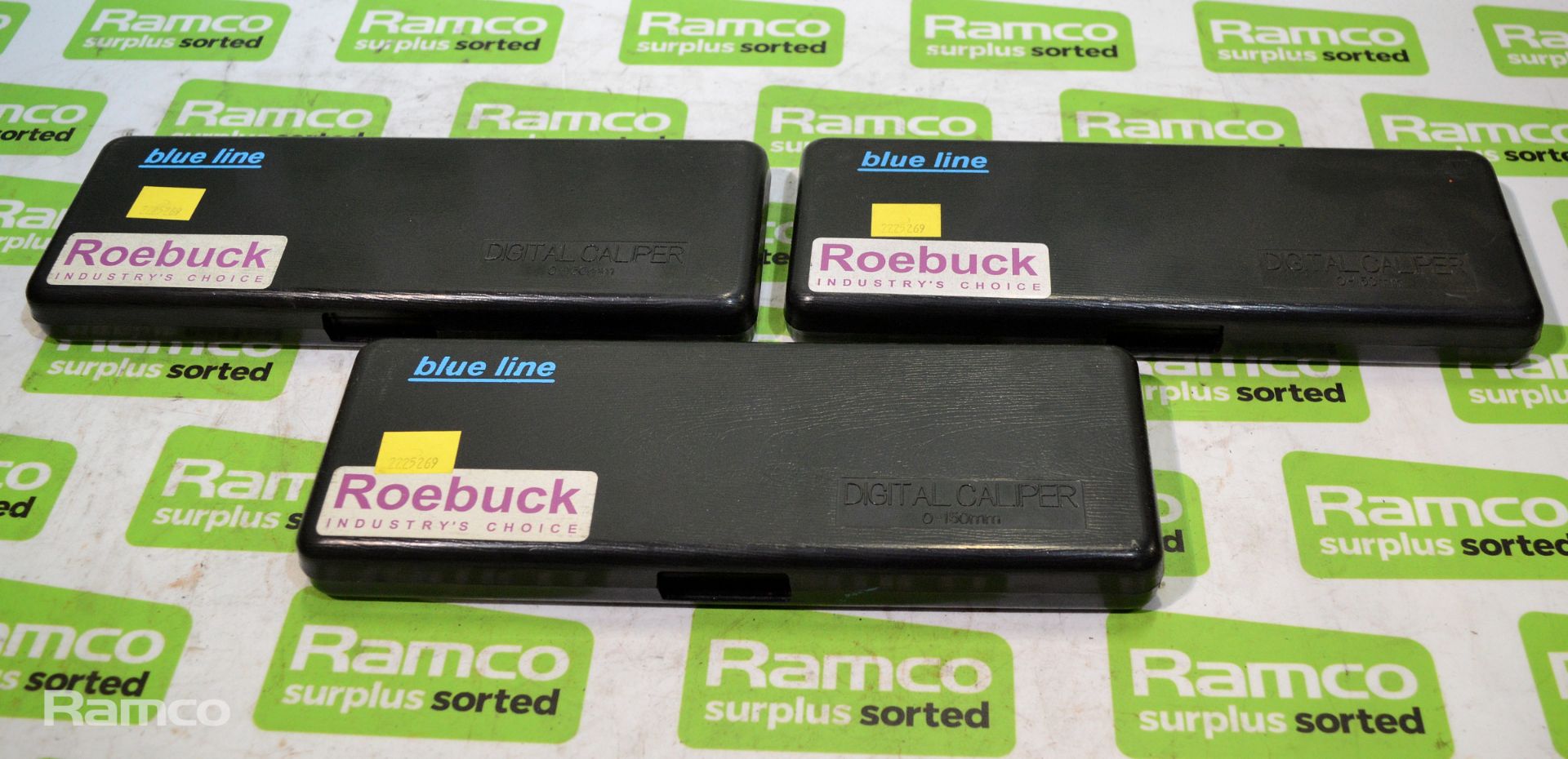 3x Roebuck Blue Line Metric Digital Calipers 0-150mm - Image 5 of 5