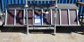 8x 8ft aluminium staging boards