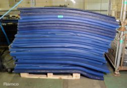 24x Gym mats Blue - L 183 x W 123 x H 5cm
