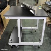 Marson Lab Mobile Table With Adjustable Feet L 900 x W 900mm